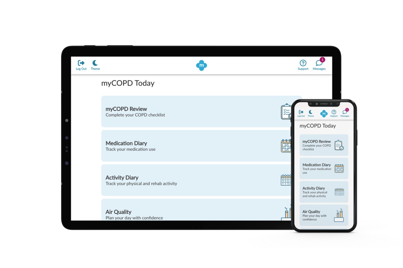 myCOPD app preview